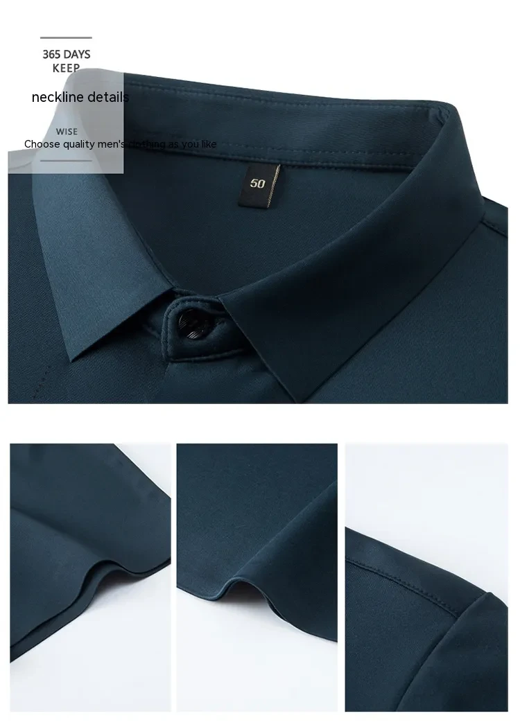 Men's Ice Silk Quick-drying Business Shirt