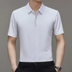 Men's Ice Silk Quick-drying Business Shirt
