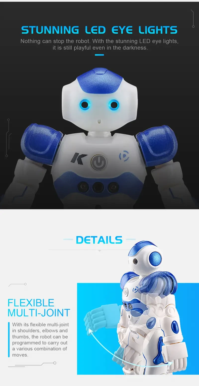 Robot inteligente R2 con control remoto, juguete de baile para niños y niñas, regalo de Halloween y Navidad.