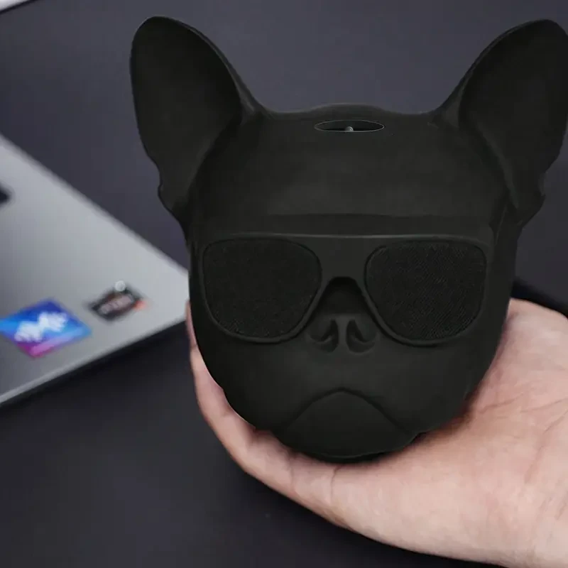 Adorable altavoz inalámbrico de bulldog francés: sonido HIFI portátil