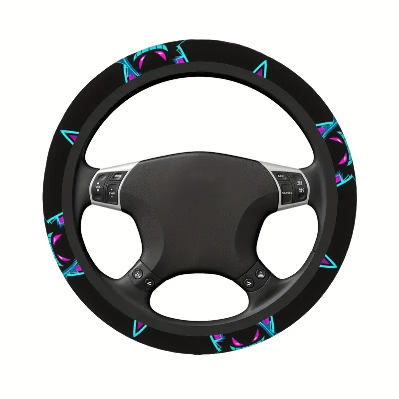 Funda para volante de anime de 15 pulgadas - Patrón 3D, ajuste universal