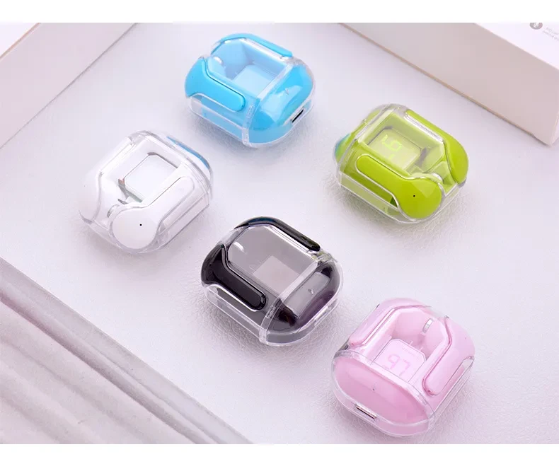 Mini auriculares inalámbricos Bluetooth transparentes