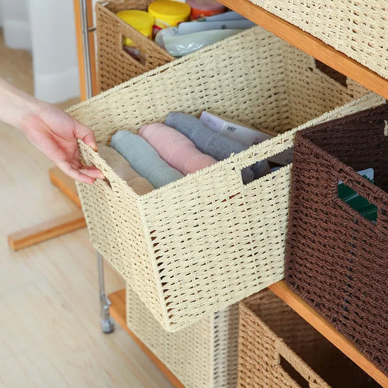 Caja de almacenamiento de paja para el hogar
