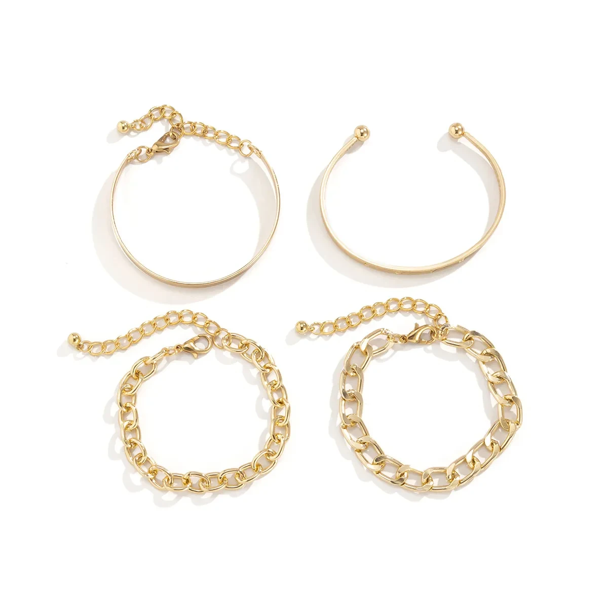 Conjunto de pulseras de cadena