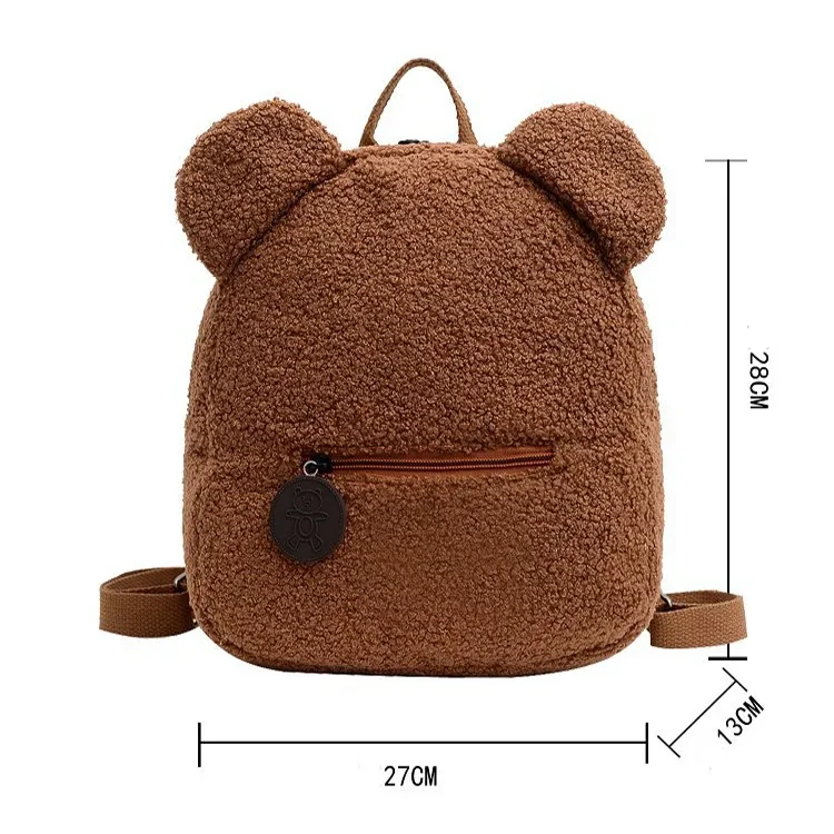 Mochilas de oso, portátiles, para niños, para viajes y compras, bonitas mochilas de hombro con forma de oso para mujer.