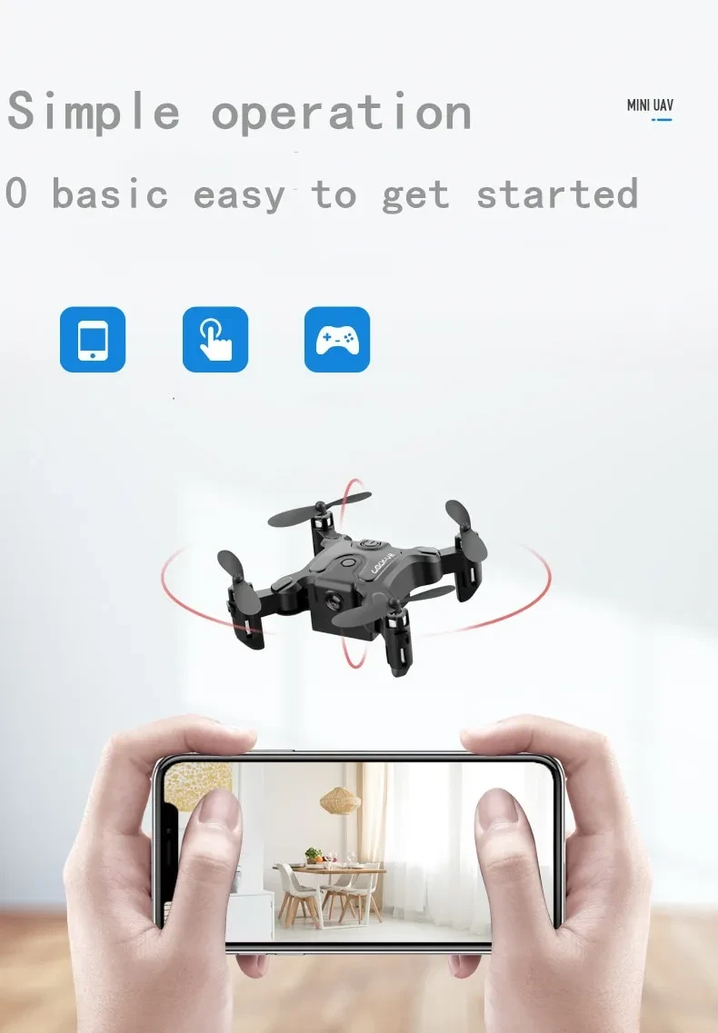 Mini dron plegable 4K