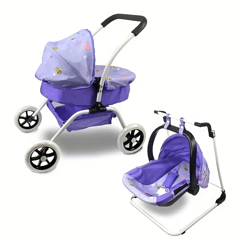 Cama y columpio 2 en 1 Anivia para muñecas de 45,72 cm (incluye bandeja inferior), regalo perfecto para las más pequeñas.
