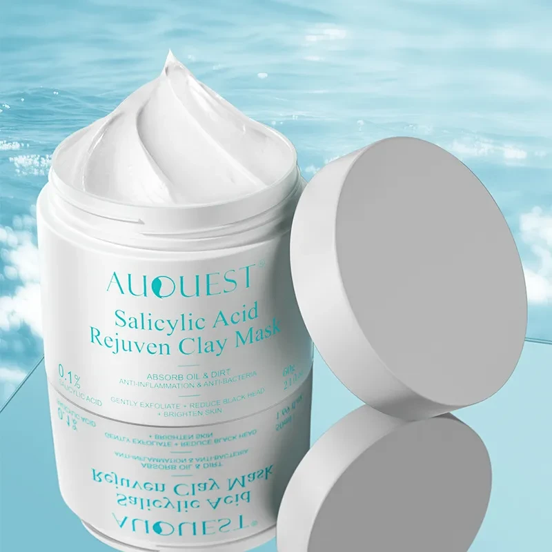 Mascarilla de barro con ácido salicílico para limpieza facial suave