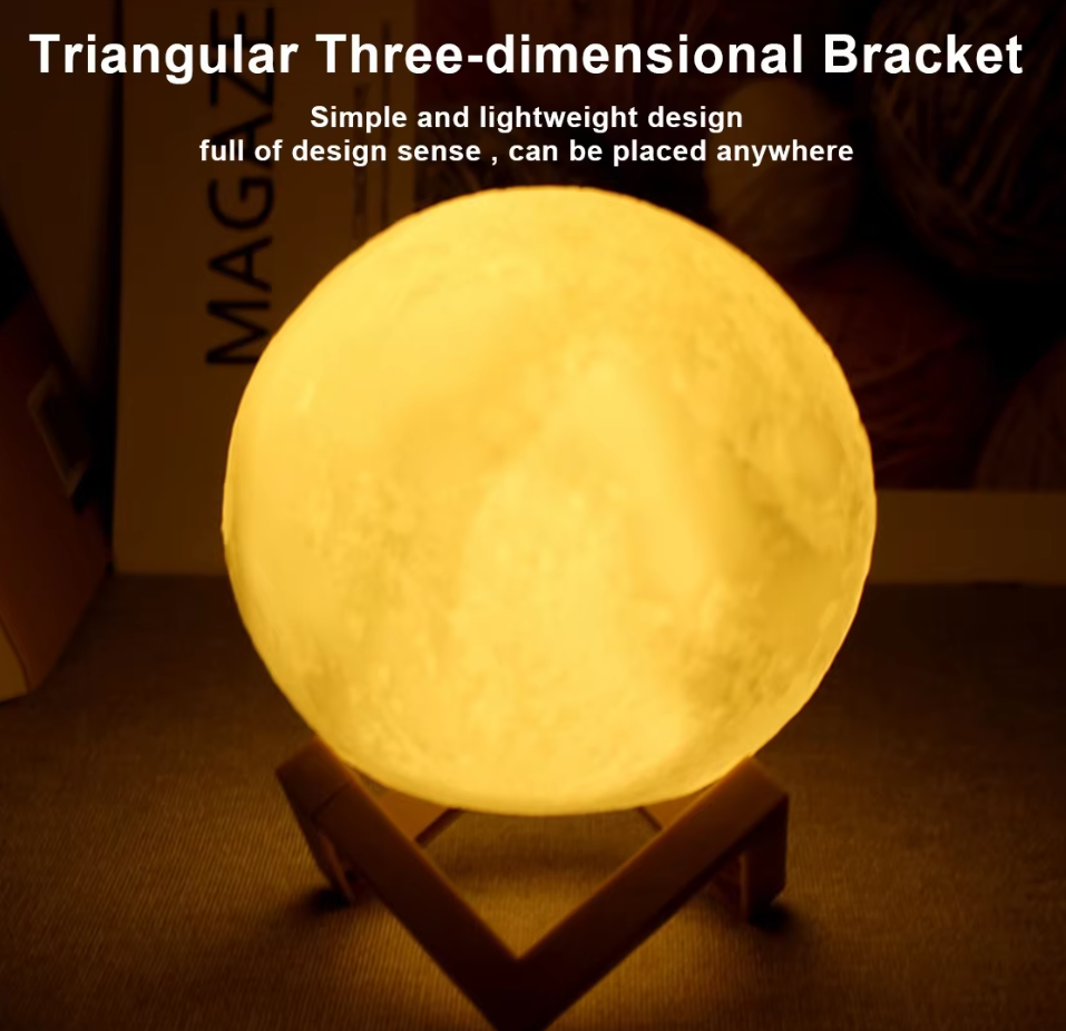 Lámpara de luna LED de 8 cm