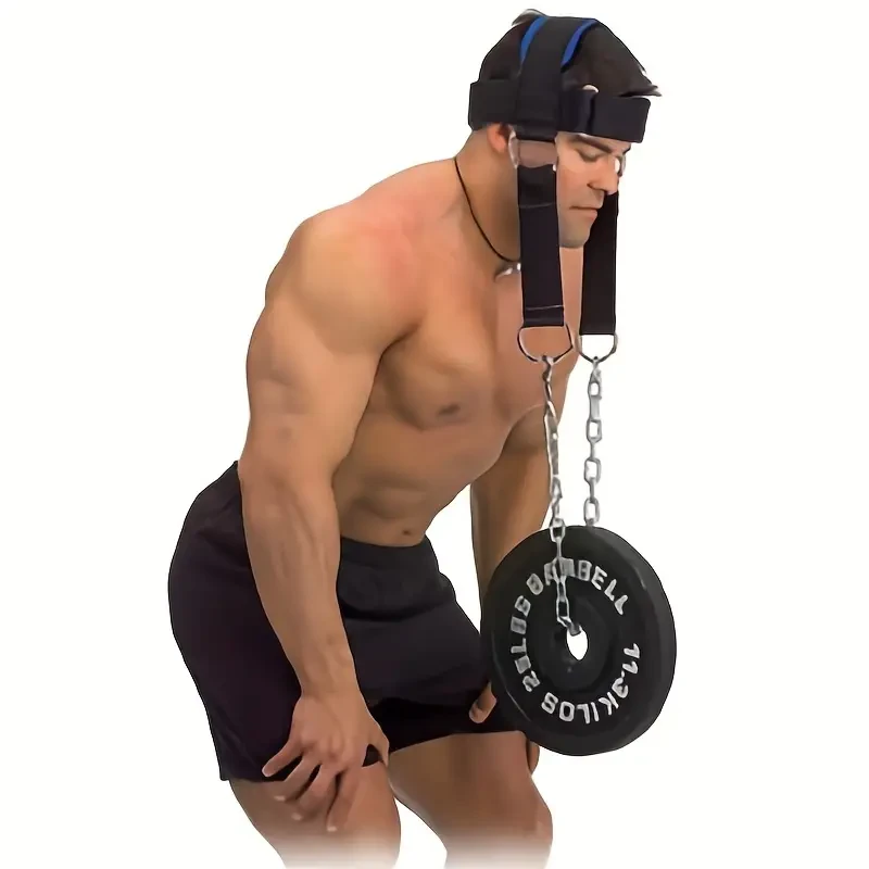 Arnés profesional para entrenamiento de cuello y mentón - Ejercitador muscular para levantamiento de pesas