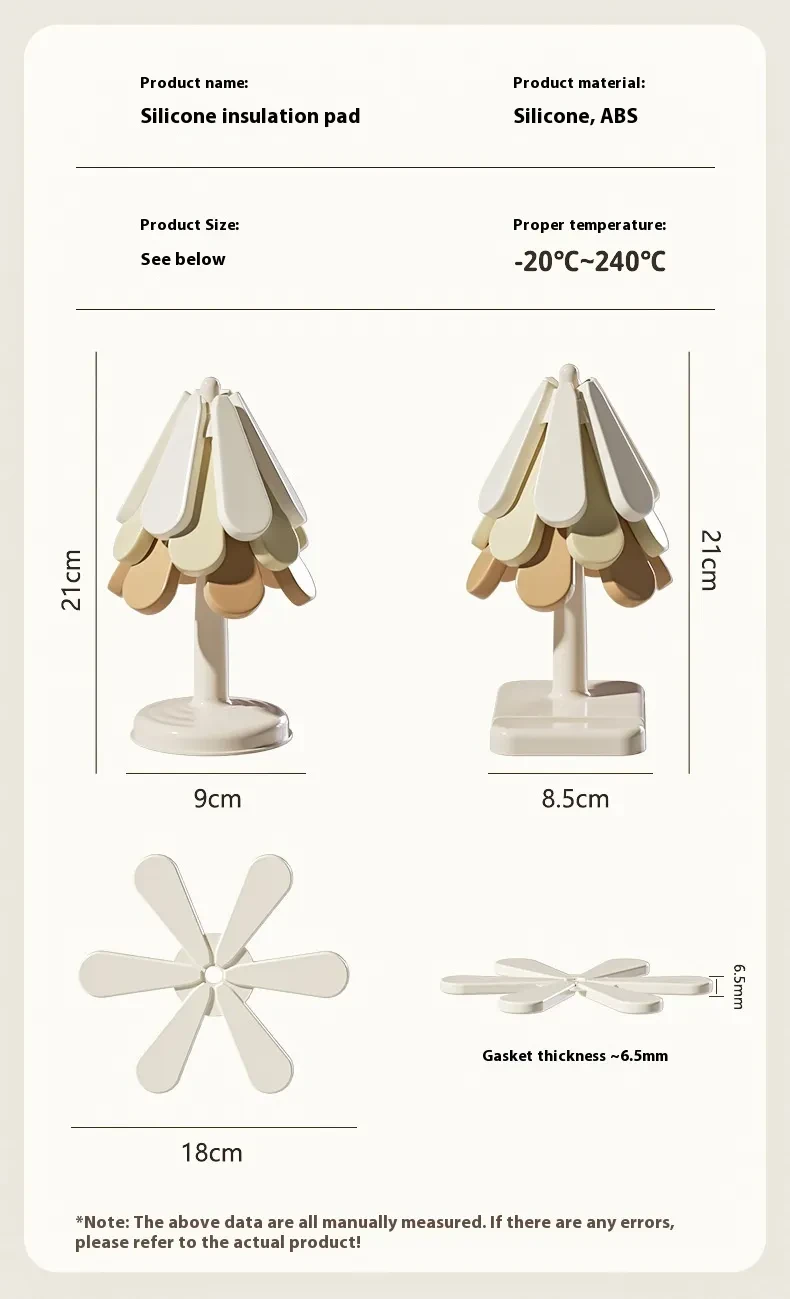 Juego de 4 tapetes de silicona para aislamiento de platos con forma de árbol, posavasos para teteras, ollas calientes, manteles individuales de Halloween, regalo de mesa, utensilios de cocina