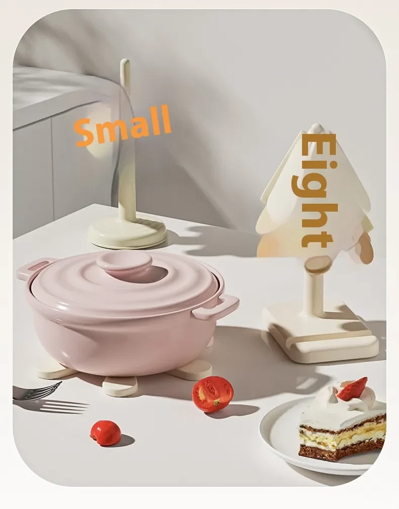 Juego de 4 tapetes de silicona para aislamiento de platos con forma de árbol, posavasos para teteras, ollas calientes, manteles individuales de Halloween, regalo de mesa, utensilios de cocina