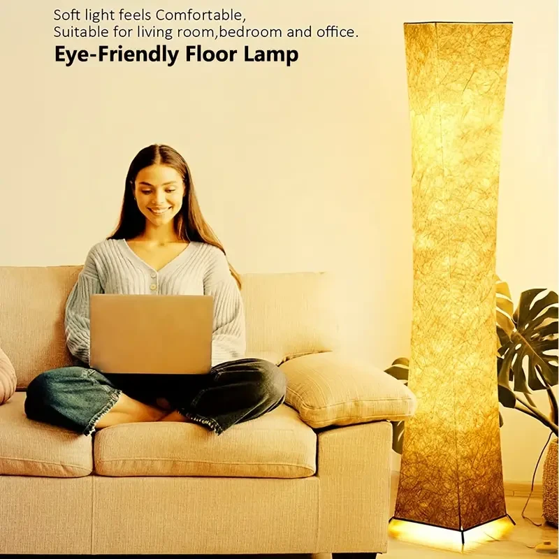 Lámpara de pie Soft Light - Lámpara de pie LED moderna de 132,08 cm