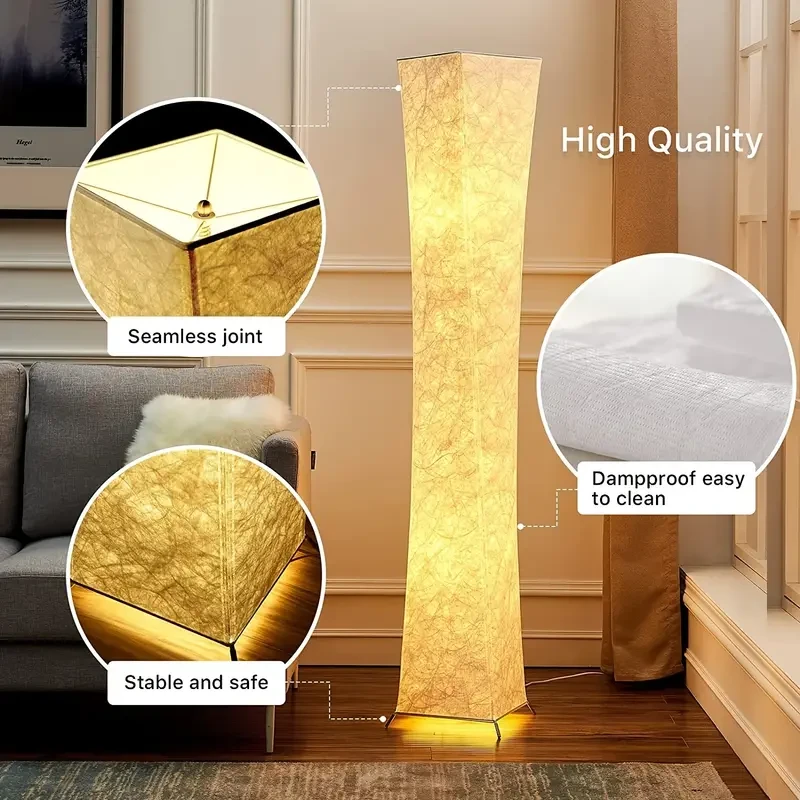 Lámpara de pie Soft Light - Lámpara de pie LED moderna de 132,08 cm