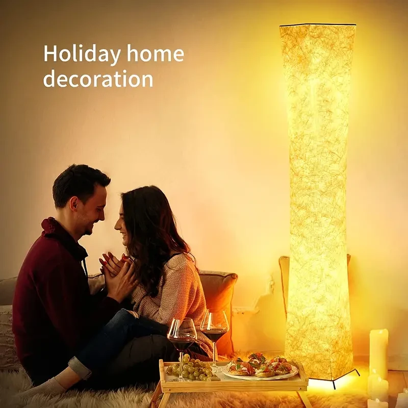 Lámpara de pie Soft Light - Lámpara de pie LED moderna de 132,08 cm