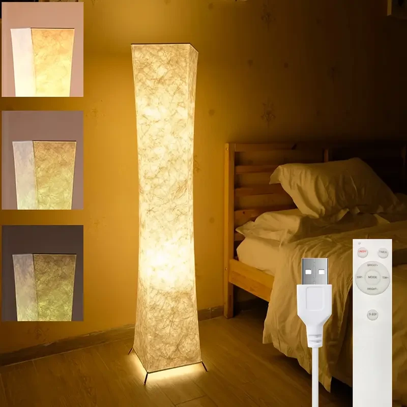 Lámpara de pie Soft Light - Lámpara de pie LED moderna de 132,08 cm