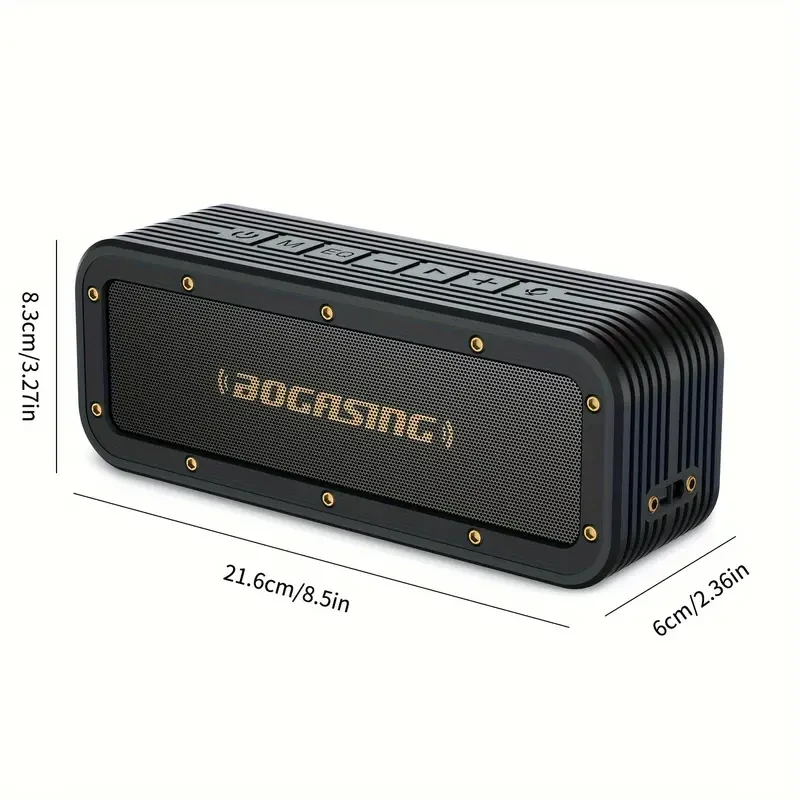 Altavoz portátil BOGASING M4: sonido de 40 W, graves profundos y emparejamiento inalámbrico