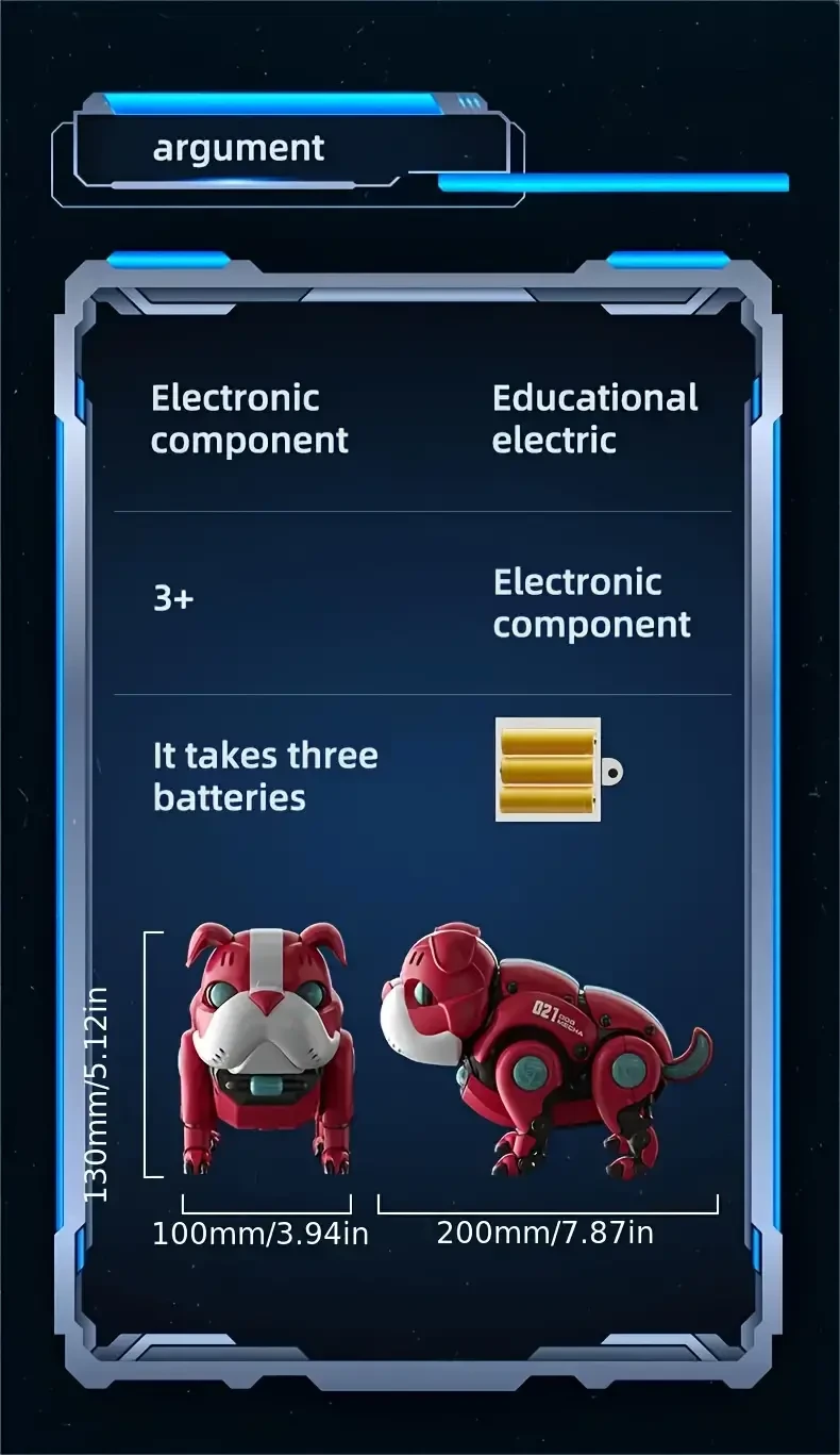 Juguete mecánico interactivo para perros con LED de respiración colorido y música. Funciona con pilas. Educativo para el aprendizaje temprano de los más pequeños. Regalo perfecto para Navidad, Halloween y Acción de Gracias.
