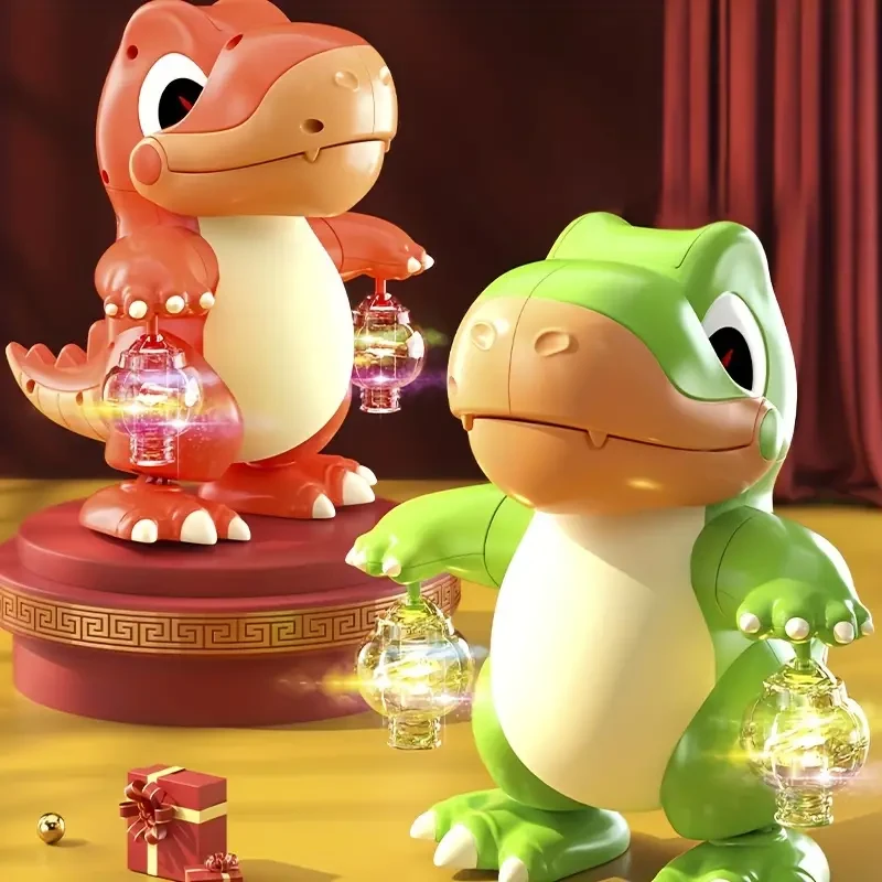 Dinosaurio interactivo que canta y baila con luces de colores. Juguete musical apto para niños de 3 a 6 años. Gran regalo para Halloween, Acción de Gracias y Navidad (pilas AAA no incluidas).