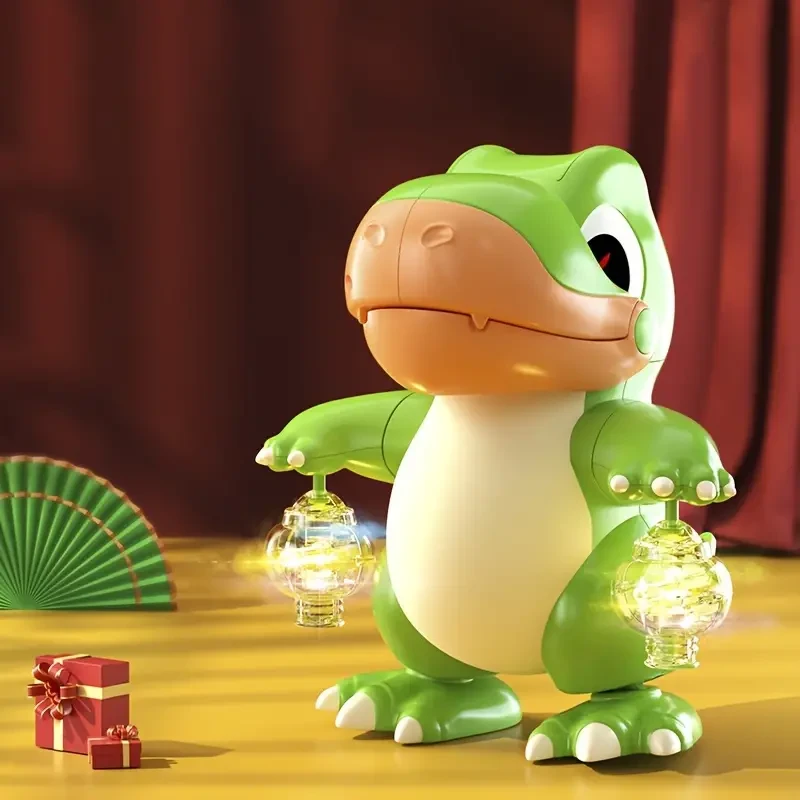 Dinosaurio interactivo que canta y baila con luces de colores. Juguete musical apto para niños de 3 a 6 años. Gran regalo para Halloween, Acción de Gracias y Navidad (pilas AAA no incluidas).