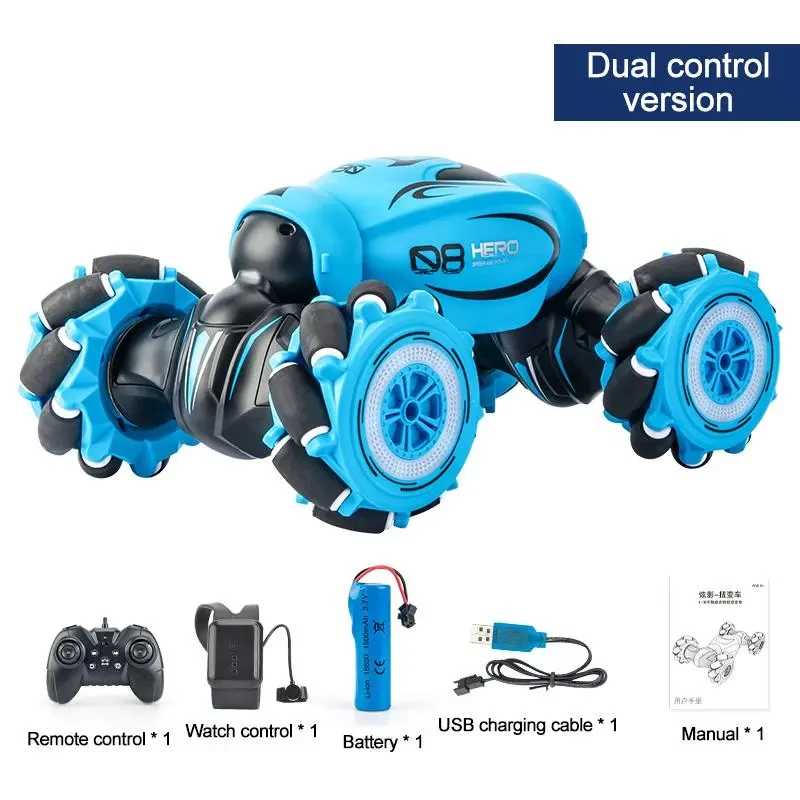 Coche de control remoto con deformación y detección de gestos