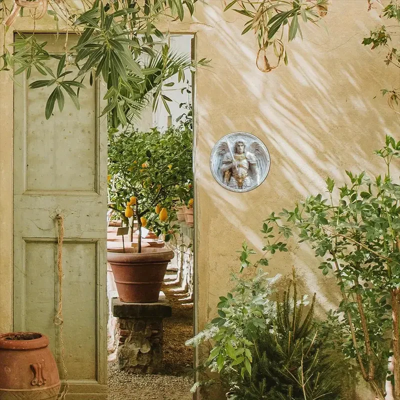 1 placa de pared acrílica inspirada en el Arcángel Miguel