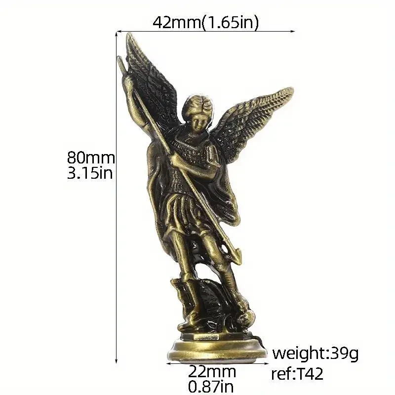1 pieza, figura cristiana de San Miguel