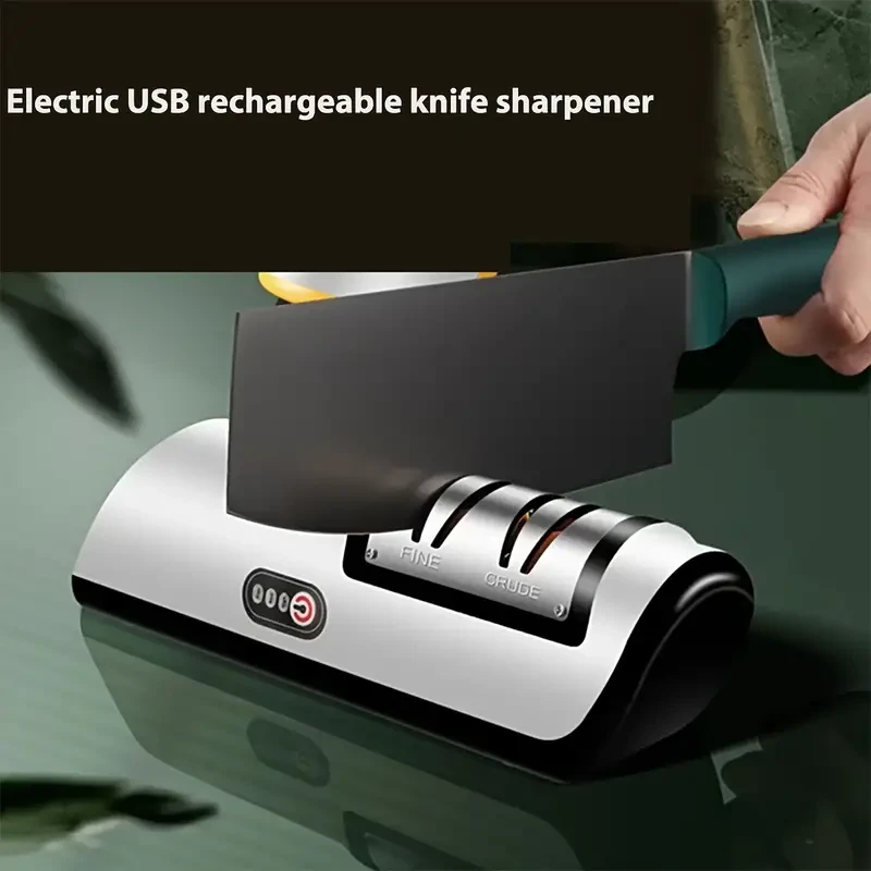 Afilador de cuchillos eléctrico automático de 2 velocidades