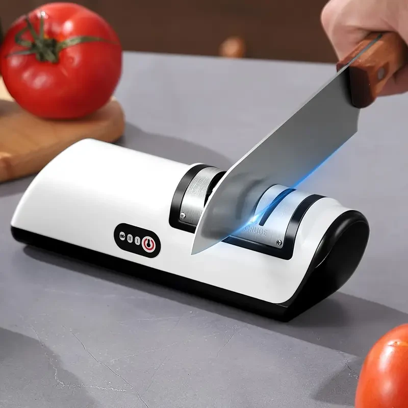 Afilador de cuchillos eléctrico automático de 2 velocidades