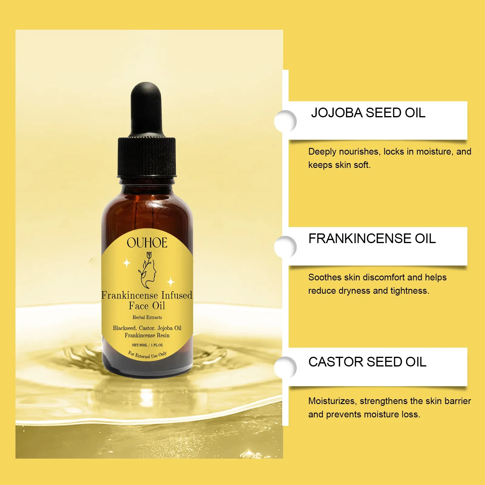 Aceite de tratamiento diario reafirmante para la piel