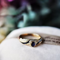 Women's Engagement Ring Micro-inlaid Sapphire Zircon Ornament