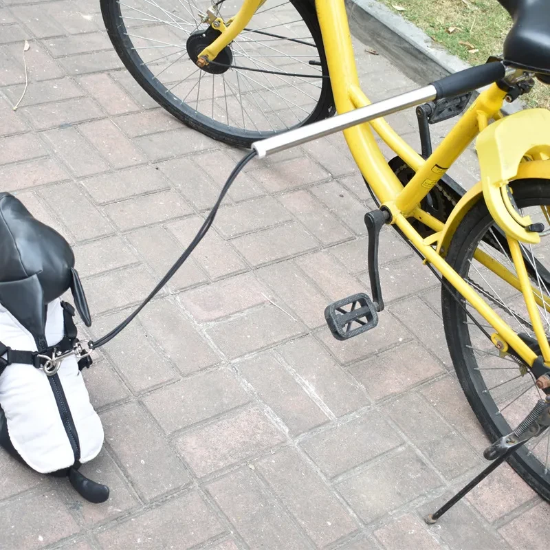 Correa de bicicleta de acero inoxidable para perros