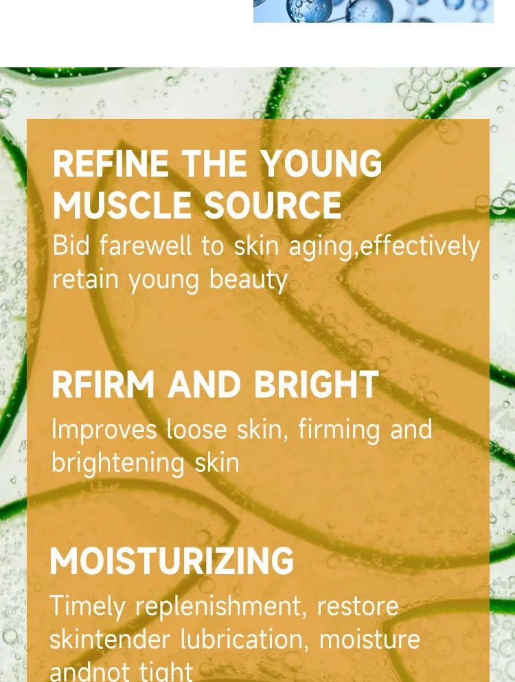 Solución hidratante para el cuidado facial con aloe