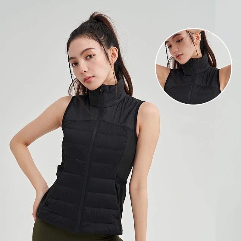 Chaqueta de plumas para yoga y deportes al aire libre en invierno