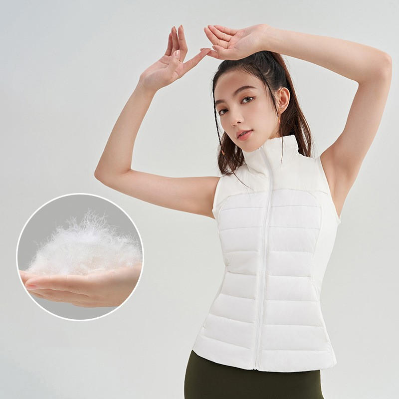 Chaqueta de plumas para yoga y deportes al aire libre en invierno