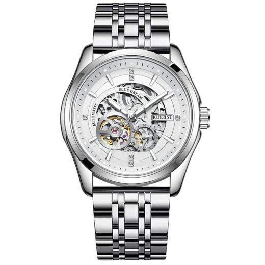 Reloj mecánico automático resistente al agua y luminoso.