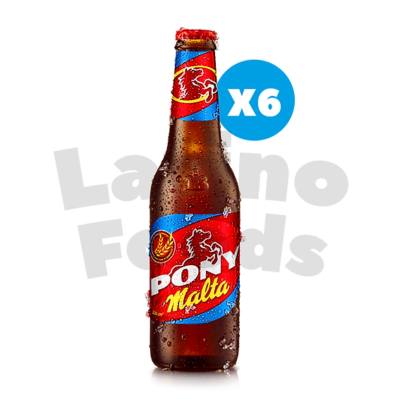 Pack de 6 Pony Malta (Bebida de Malta) - 330 ml x 6 unidades