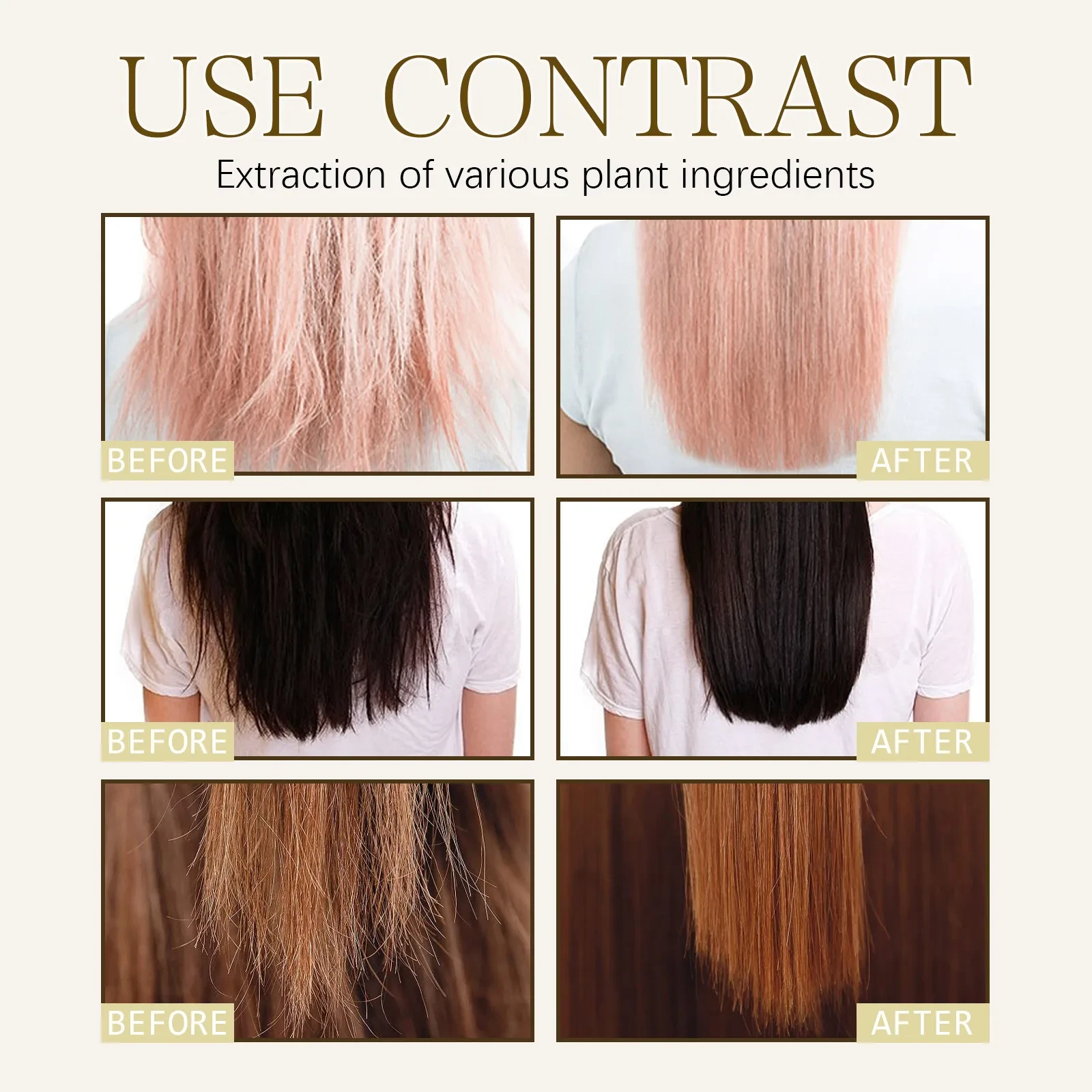 Spray de keratina para el cuidado del cabello, reparación y mejora