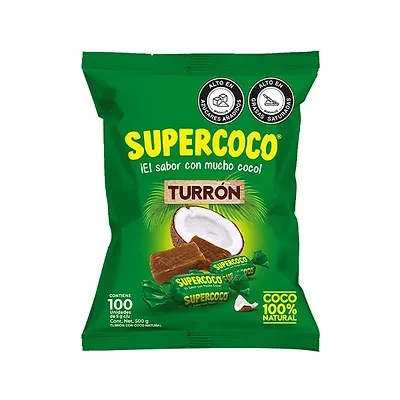 Turrón Supercoco 100 unidades- 500g