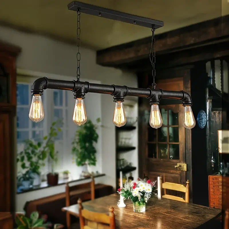 Lámpara colgante de techo estilo ático retro