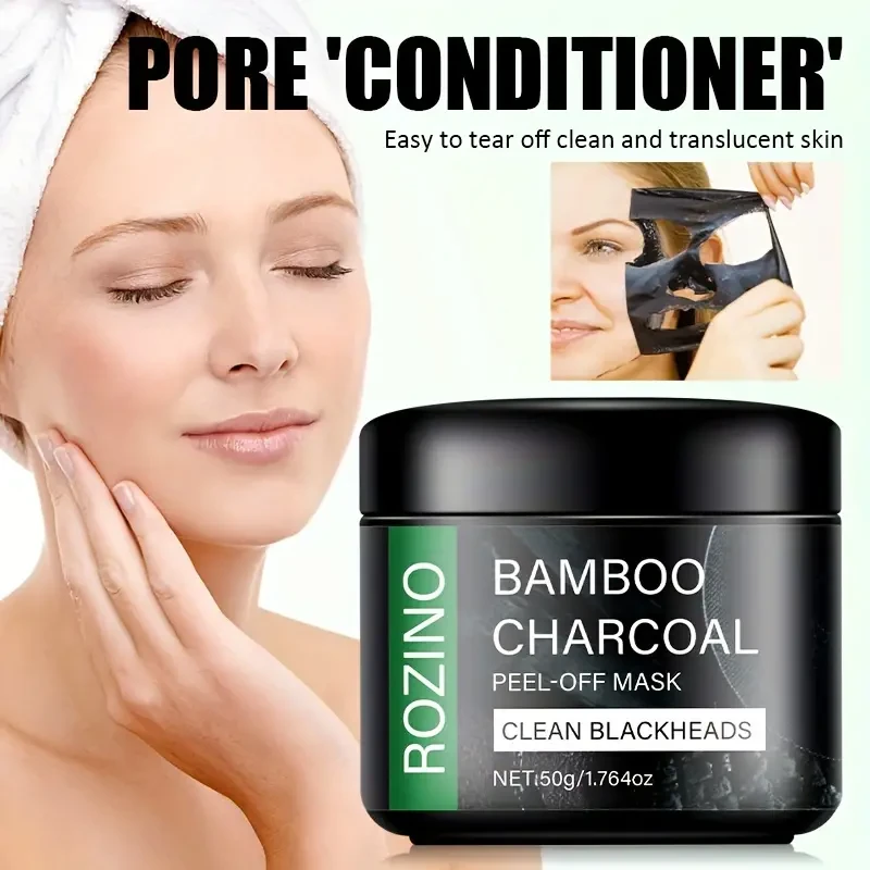 Mascarilla facial de perla negra ROZINO: hidratante y refina los poros