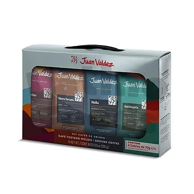 Kit de Café Molido de Origen Único Juan Valdez - 280g