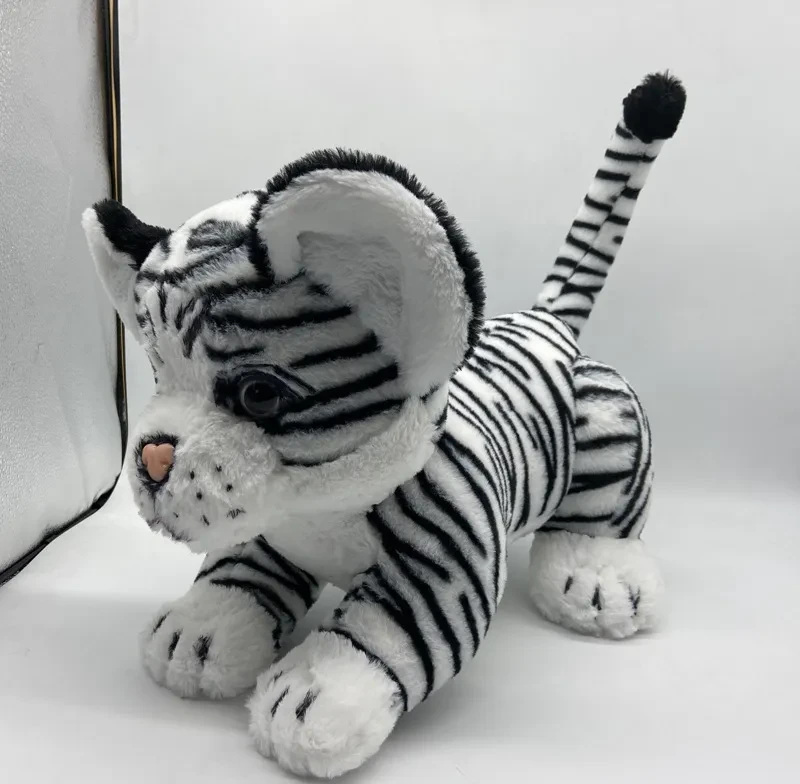 Auténtico amigo mascota juguete de peluche curioso tigre mascota juguete niña