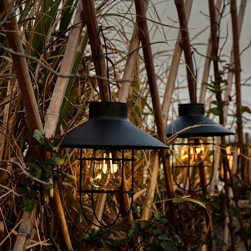 1 linterna colgante LED solar vintage