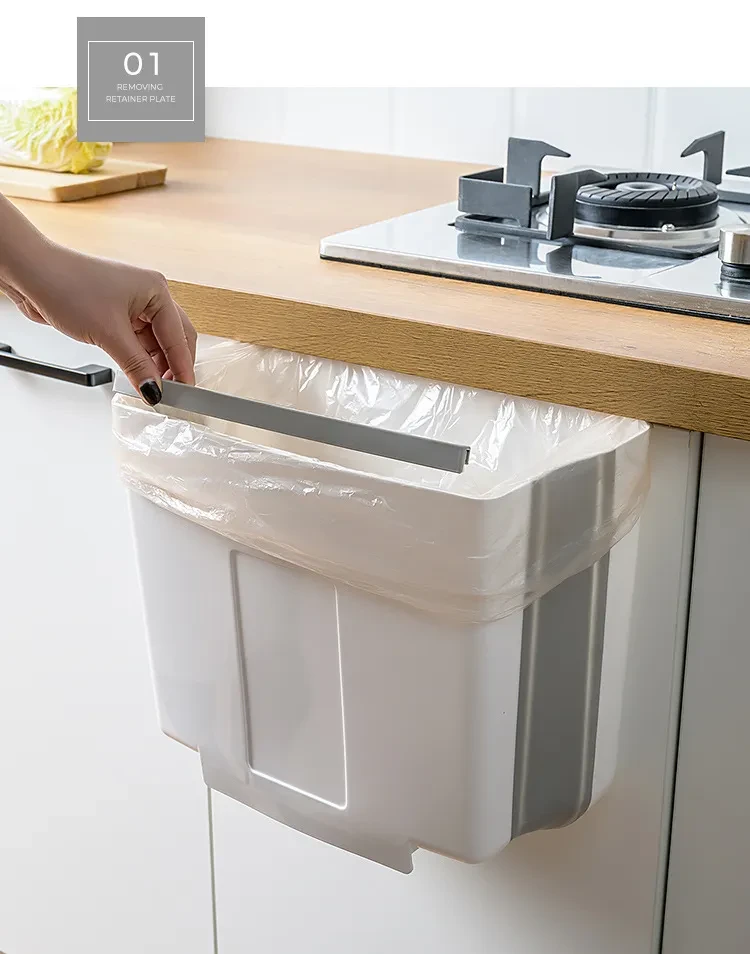 Cubo de basura plegable