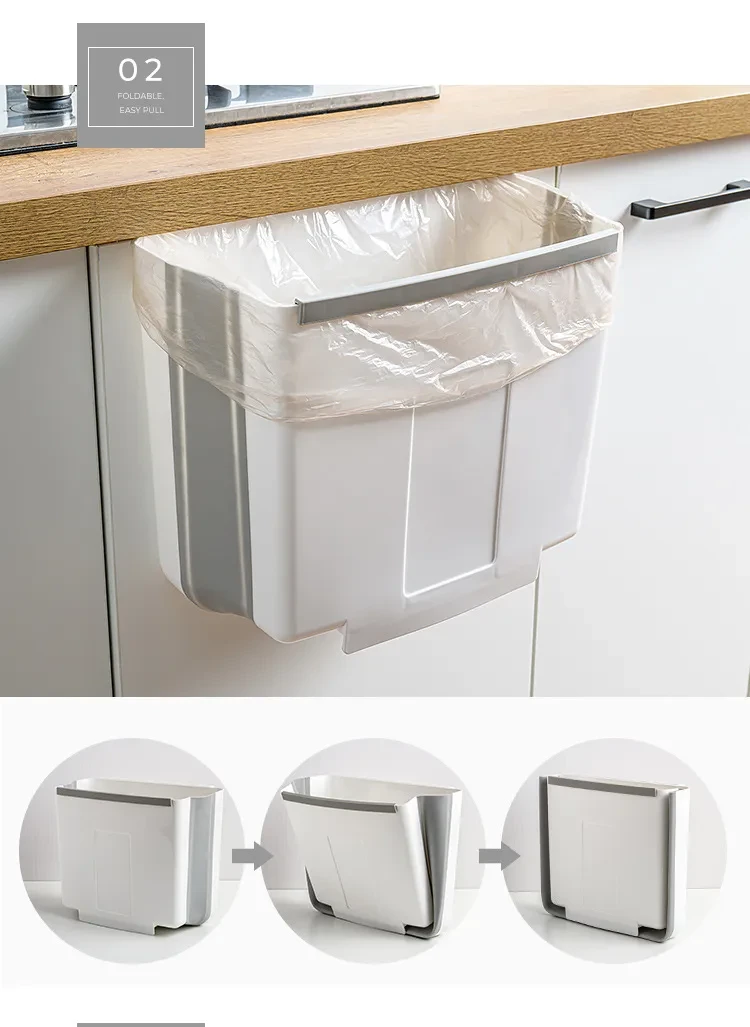 Cubo de basura plegable