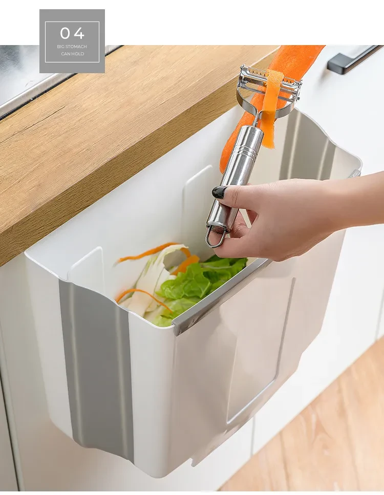 Cubo de basura plegable