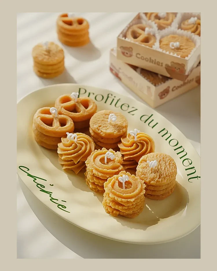 Vela de aromaterapia de galletas de regalo
