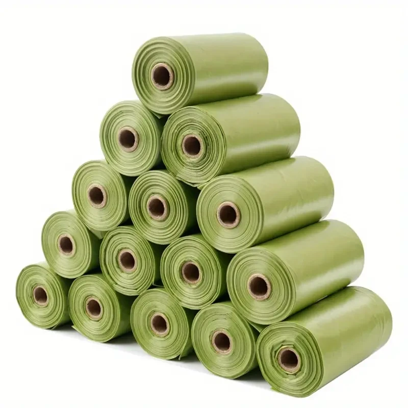 120 bolsas para excrementos de perro a prueba de fugas, duraderas y desechables.