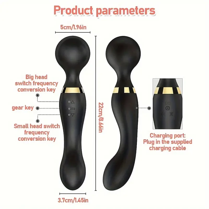 Pistola de masaje portátil de tejido profundo con control de doble dirección - Dispositivo portátil para alivio y recuperación muscular, 3 modos, motor silencioso sin escobillas, diseño ergonómico - Recargable por USB